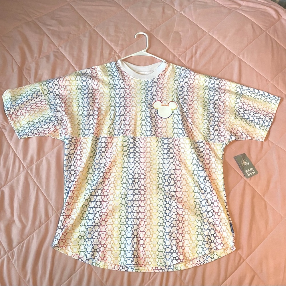 NWT Disney Rainbow Mickey Mouse Spirit Jersey